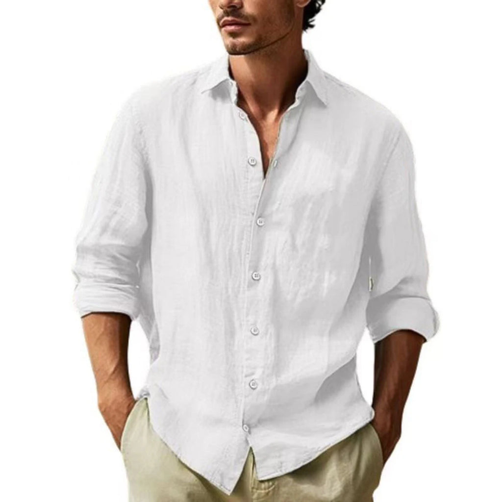 Camisa de Algodón Manga Larga