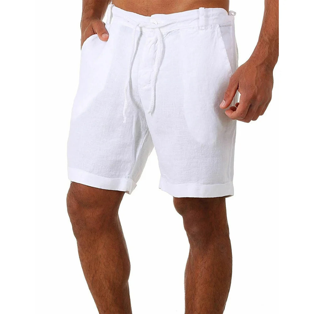 Short de Lino Beige