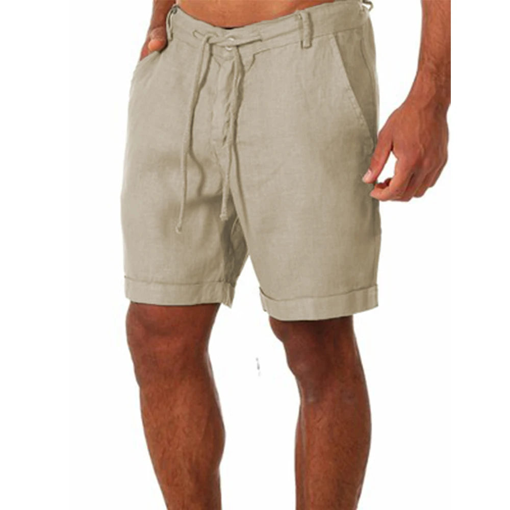 Short de Lino Beige