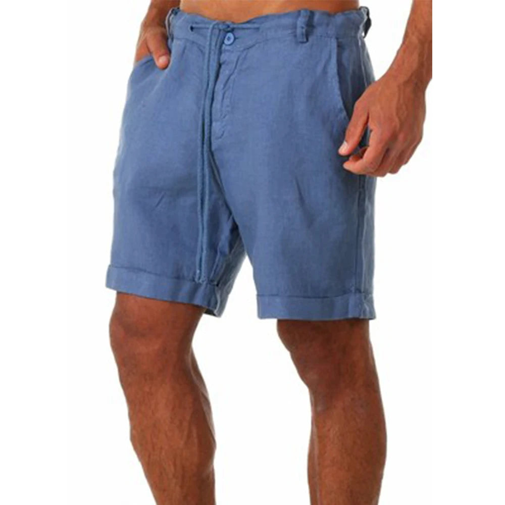 Short de Lino Beige
